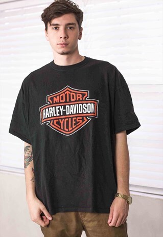 VINTAGE HARLEY-DAVIDSON T-SHIRT LOGO 90S XXL 9.3
