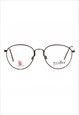 Vintage nerd glasses round frame 80s Accuflex NOS DS Japan