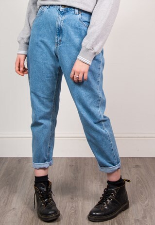 VINTAGE 90'S BLUE DENIM MOM JEANS