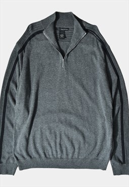 Vintage Calvin Klein Sweater Quarter Zip Grey