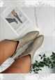 COWBOY BOOTS BEIGE WESTERN COWGIRL BOOTS