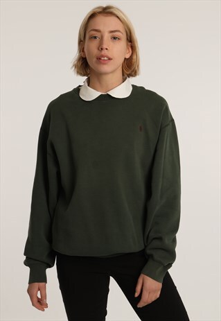 90S RALPH LAUREN EMBROIDERED LOGO SWEATSHIRT