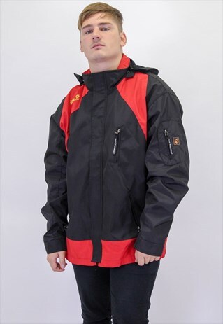 VINTAGE JACK WOLFSKIN COAT IN BLACK