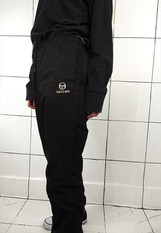 90'S VINTAGE BLACK TRACK PANT