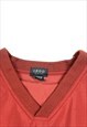 VINTAGE IZOD GOLF WINDBREAKER JACKET RED LARGE BV16731