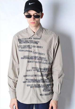 BEIGE LONG SLEEVE SHIRT