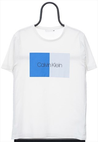CALVIN KLEIN GRAPHIC LOGO WHITE TSHIRT WOMENS
