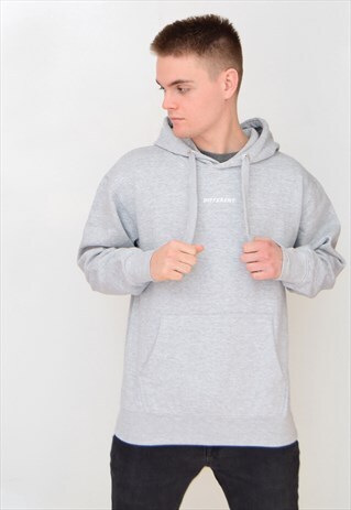 GREY DIFFERENT (WHITE) HOODIE