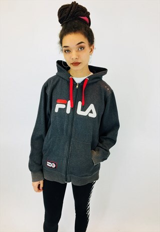 VINTAGE FILA SPELLOUT HOODIE