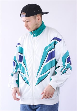 RARE VINTAGE MENS ADIDAS TRACK TOP JACKET
