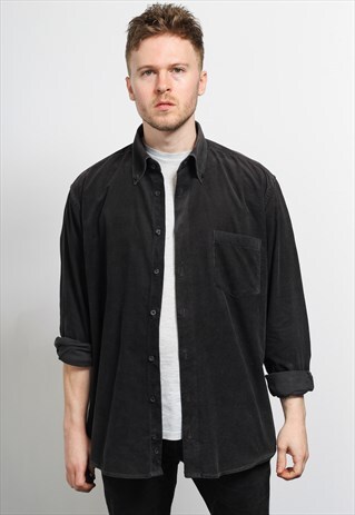 VINTAGE CORDUROY SHIRT BLACK