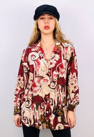 VINTAGE OVERSIZED PATTERN SHIRT