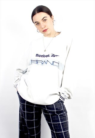 90'S RETRO OVERSIZED WAFFLE SWEATSHIRT