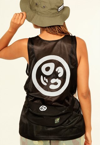 MESH VEST SLEEVELESS TANK TOP JUMBO CREST LOGO BACKPRINT