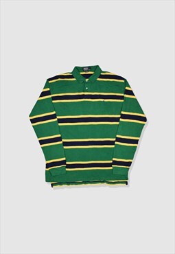 Vintage Ralph Lauren Multi-Stripe Long-Sleeve Polo Shirt