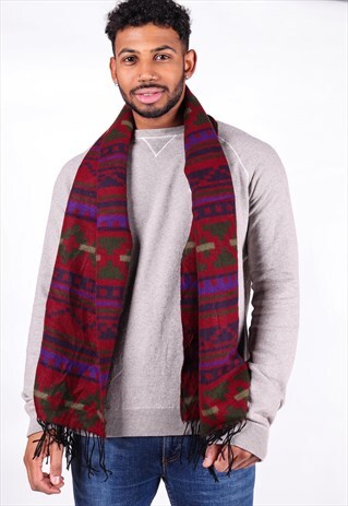 VINTAGE AZTEC PATTERNED SCARF SC21