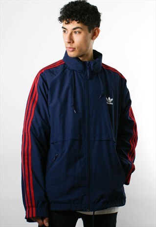 ADIDAS WINDBREAKER JACKET, ZIP UP, HOODED