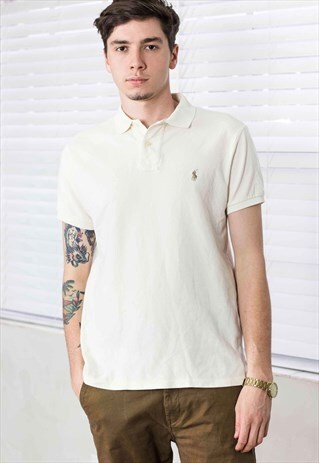 VINTAGE RALPH LAUREN SHIRT LOGO 90S M 7.5