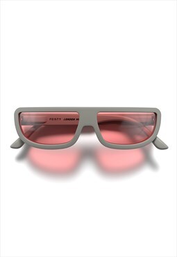 Feisty Sunglasses Matt Pale Grey Perfect For Festivals