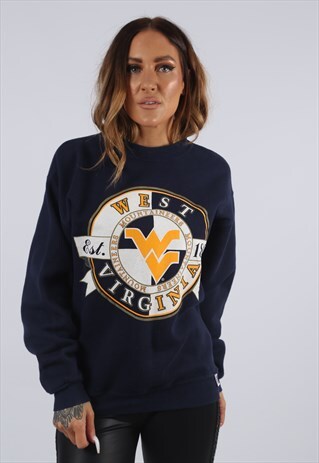 VINTAGE SWEATSHIRT JUMPER PRINT LOGO SWEAT UK 10 - 12 (J3U)