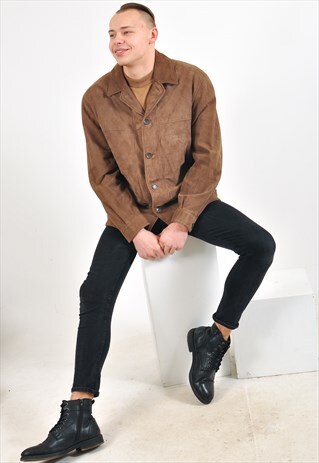 VINTAGE 90'S SUEDE LEATHER COAT
