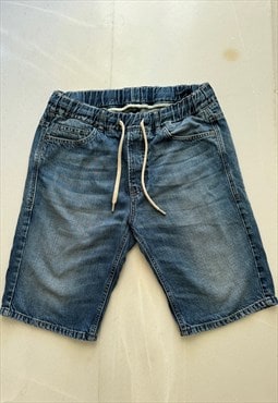 Vintage BENETTON JEANS Blue shorts. Size 32