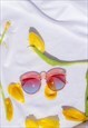 PINK MODERN ROUNDED COLOUR TINT SUNGLASSES
