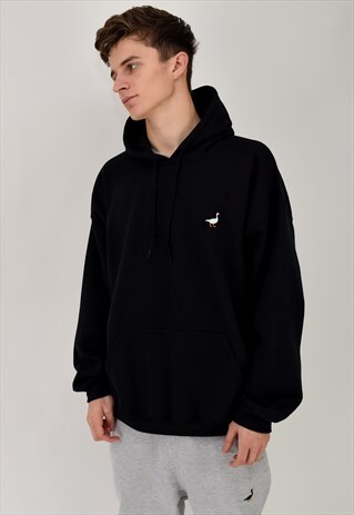 G&G UNISEX BLACK GOOSE HOOD