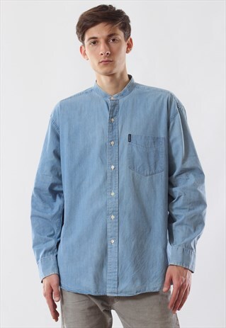 VINTAGE POLO RALPH LAUREN X CHAPS 90S BLUE LONG SLEEVE