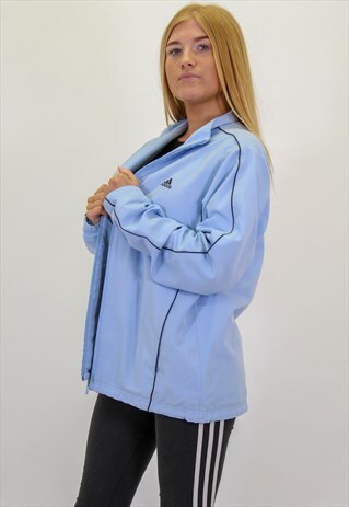 VINTAGE ADIDAS JACKET IN BLUE MEDIUM