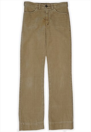 VINTAGE REUTHER BEIGE CORDUROY TROUSERS MENS