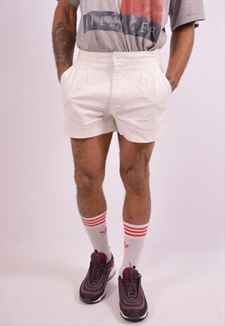 NIKE MENS VINTAGE SHORTS W32 WHITE 90S