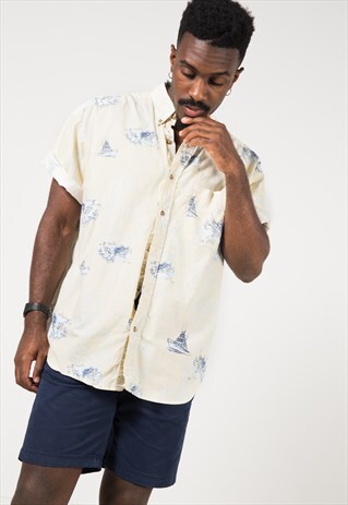 VINTAGE 80S HAWAIIAN SHIRT / S1954