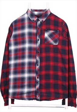 Silver jeans & Co 90's Long Sleeve Button Up Check Shirt XLa