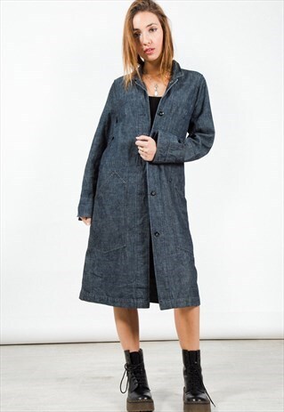 VINTAGE 80S LEVI'S BASIC DENIM COAT / S2005