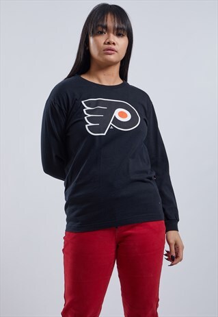 VINTAGE REEBOK PHILADELPHIA FLYERS LONG SLEEVE TOP