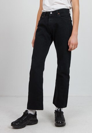 VINTAGE BLACK LEVI'S 501 FIT DENIM JEANS