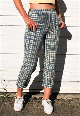 VINTAGE 90S CHECK TROUSERS