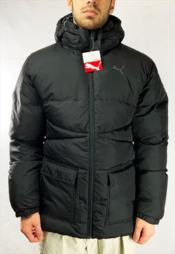 Deadstock Puma Puffer Jacket in Black