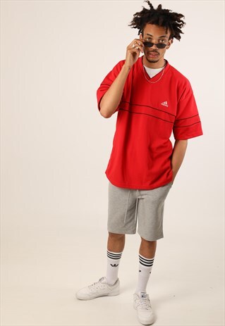 VINTAGE ADIDAS EQUIPMENT EMBROIDERED LOGO T-SHIRT