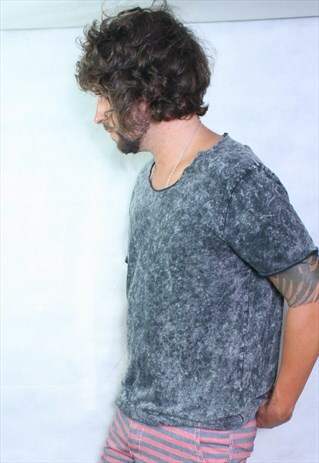 ACID WASH OVERSIZED T SHIRT