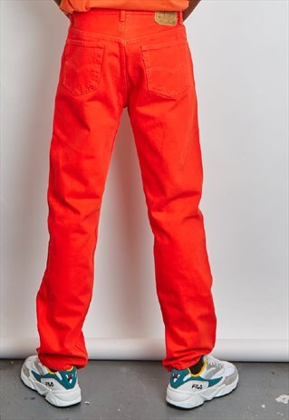 VINTAGE 90'S LEVI'S 501 ORANGE JEANS
