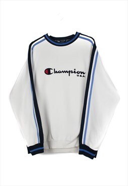 Vintage Champion Sweatshirt in White L
