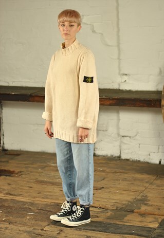 RARE STONE ISLAND KNITTED BOYFRIEND JUMPER