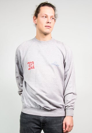 90'S CHAMPION VINTAGE GREY SWEATSHIRT SWEATER