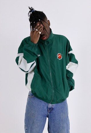 VINTAGE REEBOK SPORTS TRACKSUIT TOP WINDBREAKER JACKET