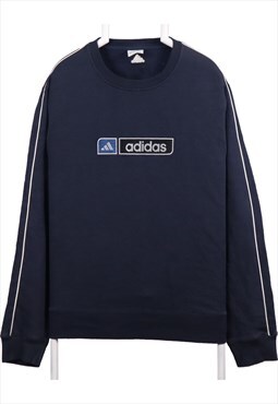 Adidas 90's Spellout Logo Heavyweight Crewneck Sweatshirt XL