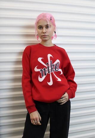 RARE 80'S PINWHEEL LOGO RED SWEATSHIRT JUMPER