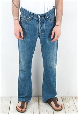 Vintage 512 Men's W32 L32 Bootcut Jeans Denim Pants Trousers