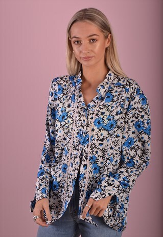 BLUE LIGHTWEIGHT PATTERN SHIRT GSS1137